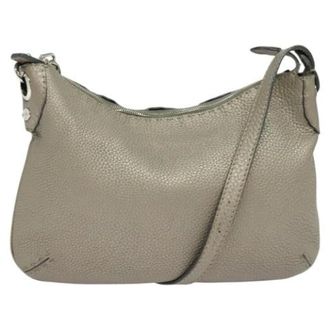 Fendi Pre-owned Leather fendi-bags - Dames - Pre-owned - Grijs - Maat: ONE Size Leer