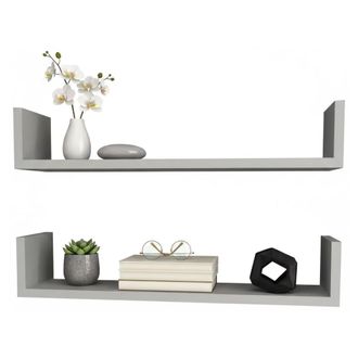 Dmora Estante Sur, Un Estante, 63x15x15h Cm Blanco