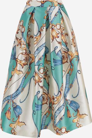 Lunatica Milano Ausgestellter Rock von Lunatica Milano mit Fantasy-Print