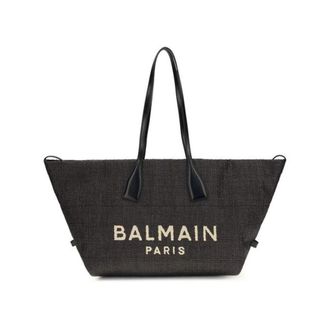 Balmain Track Tote Bag - Dames - Shoppers - Zwart - ONE Size - Leer - Tassen
