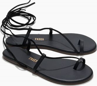 Tkees Womens Jo Wrap Sandal In Black