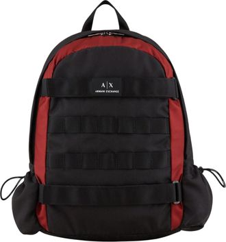 A|X Armani Exchange Rugzak met logo (Zwart/Rood)