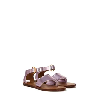 Franco Sarto Ruth Thong Womens Metallic Pink Ankle Strap Sandals GAL1179