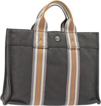 Herm&egrave;s Pre-owned Tote Bags, female, Gray, Size: ONE SIZE Pre-owned Fourre Tout Tote