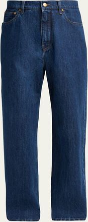 Jil Sander Mens Straight-Leg Denim Trousers