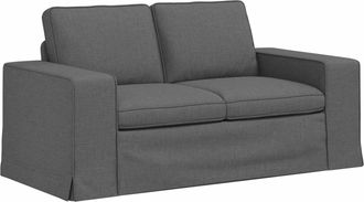 vidaXL Sof&aacute; Gris Oscuro 162 X 80 X 82 Cm Tela Vidaxl