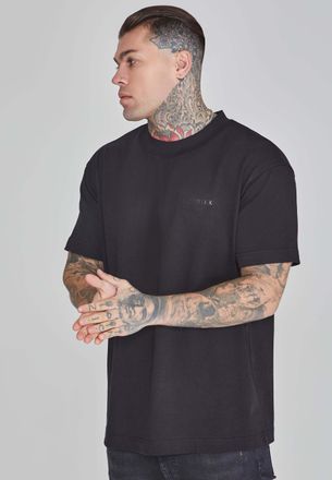 Siksilk T-Shirt SIKSILK Siksilk T-Shirt Oversized T-Shirt, Herren, Gr. M, schwarz, Obermaterial: 100% Baumwolle CO., Shirts T-Shirt