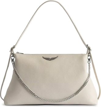 Zadig&Voltaire Tassen, Dames, Wit, ONE Size, Leer, Jim Schoudertas