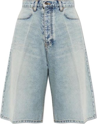 Balenciaga Korte Broeken, Heren, Blauw, W32, Denim, Denim Stay Press Shorts