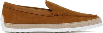 Tod's Lichtbruine su&egrave;de instappers - Heren - Loafers - Bruin - 44 EU - Su&egrave;de - Schoenen