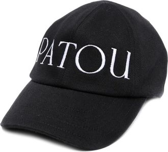 Patou Zwarte Logo-Geborduurde Baseballpet - Dames - Petten - Zwart - S - Accessoires