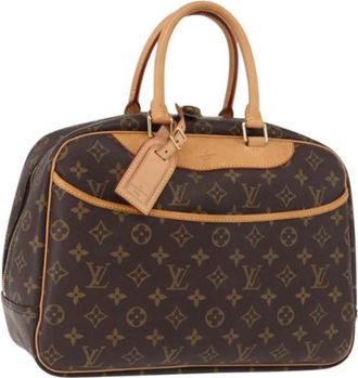 Louis Vuitton Pre-owned Monogram Canvas Hand Bag - Dames - Vintage Handtas - Bruin - ONE Size - Leer - Vintage