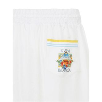 Casablanca Flowe Bermuda Shorts - White