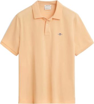 GANT collared polo shirt - men - Fabric - M - Orange