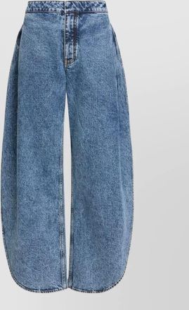 Alaia denim wide-leg trousers