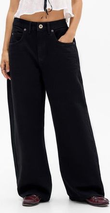 BDG Jaya Low Rise Wide Leg Jeans in Black at Nordstrom, Size 29 32