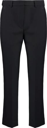 Max Mara Broek met knoopsluiting - Zwart