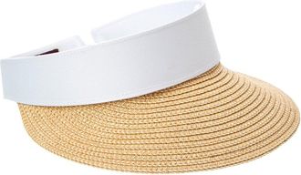 Bruno Magli Adjustable Straw Visor