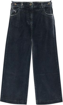 The Attico Waxed Wide-leg Jeans