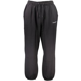 Calvin Klein Mens Drawstring Sweatpants Relaxed Fit - Black Cotton - Size X-Large