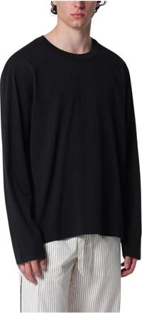 Tekla Tops, Heren, Zwart, S, Katoen, Slaap T-shirt