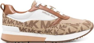 Michael Kors Beige Linnen Sneakers - Dames - Sneakers - Beige - 36 EU - Linnen - Schoenen