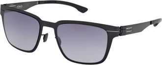 Ic! Berlin Tanner Zonnebril - unisex - Zonnebrillen - Zwart - 57 MM - Accessoires