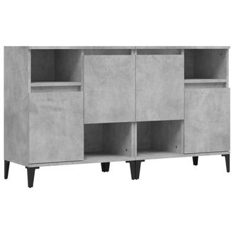 Berkfield Home Sideboards 2 pcs Concrete Grey 60x35x70 cm Engineered Wood | Size: 60 x 35 x 70 cm