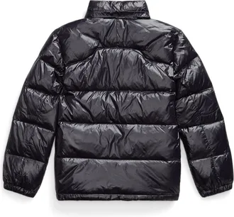 Polo Ralph Lauren Boys Kids Down Jacket Black Polyester Padded