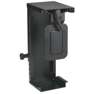Bigbuy Value Soporte Para Mini Pc Negro Ajustable Escritorio