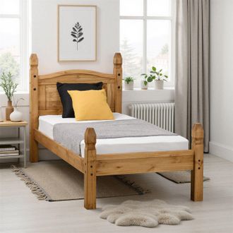 Seconique Corona 3 Single Bed Low Foot End in Natural