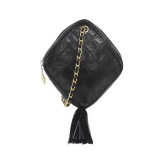 Chanel Pre-owned Shoulder Bags, female, Black, Size: ONE SIZE Pre-owned Vintage Shoulder Bag