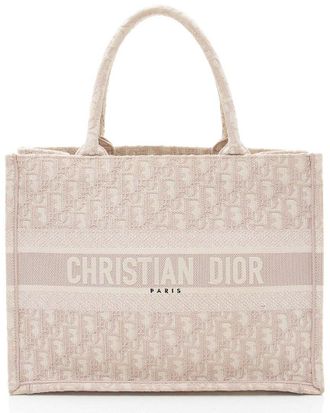 Dior Pink Canvas Oblique Small Book Tote (Authentic Pre-Loved)