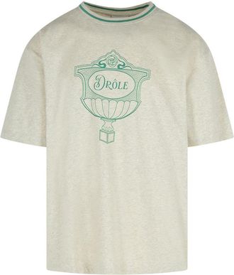 Drôle de Monsieur White Cotton T-Shirt