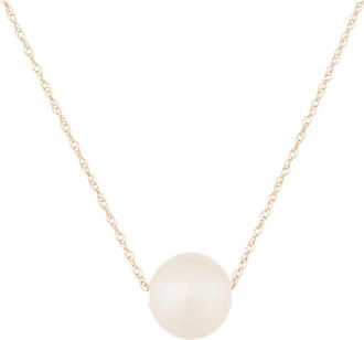Splendid Pearls 14K Rose Gold 10-11mm Freshwater Pearl Pendant Necklace in Natural White at Nordstrom Rack