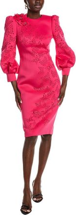 Badgley Mischka Butterfly Scuba Cocktail Dress