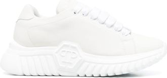 Philipp Plein chunky lace-up sneakers - unisex - Calf Leather - 41 - White