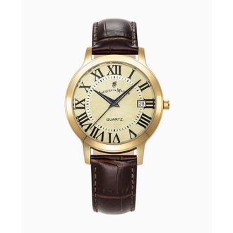 Jacques du Manoir Genesis Gents Gold-tone Dial Mens Watch JWG04804