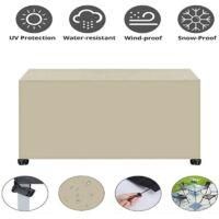 OEM Funda Para Muebles De Jard&iacute;n Oxford 420d, 242 X 162 X 100 Cm. Funda Protectora Para Muebles De Jard&iacute;n, Mesa De Jard&iacute;n, Lona Para Sal&oacute;n, Color Beige-cr