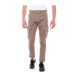 Daniele Alessandrini Slim-fit Trousers, male, Beige, W30, Beige Stylish Pj5634L3403835