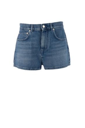 Moschino Blue Solid Shorts