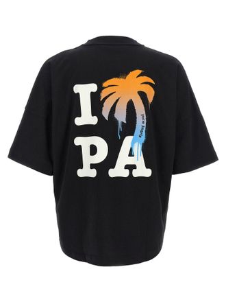 Palm Angels Palm Logo-Print T-Shirt - Black