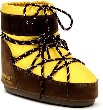 Moon Boot Womens X Guest Residence Icon Low Sunflower-Cocoa Sunflower/cocoa