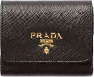 Prada Portafoglio piccolo in pelle Saffiano - Nero