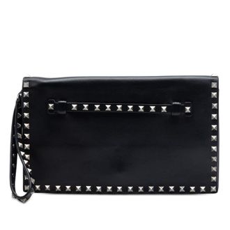 Valentino Pre-owned Valentino Nappa Rockstud Wristlet Clutch Ladies H47RH46Y5JEBD0PJ