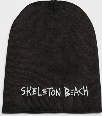 Gallery Dept. Mens Skeleton Beach Beanie Black - Size: O/S