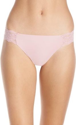 b.tempt'd by Wacoal b.bare Thong in Pink Nectar at Nordstrom, Size Medium