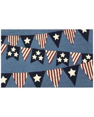 The Rug Market Patriotic Pennant Indoor/Outdoor Doormat