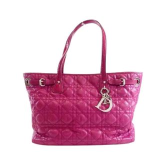Dior Pre-owned Tote Bags, female, Pink, Size: ONE SIZE Pre-owned Canvas Tote Bag