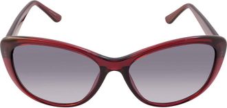 Calvin Klein Grey Gradient Cat Eye Ladies Sunglasses CK19560S 605 57